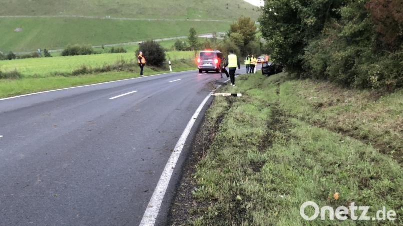 Glimpflich endete ein Unfall am Dienstagabend auf der Europastraße. Bild: Polizei Sulzbach-Rosenberg/exb