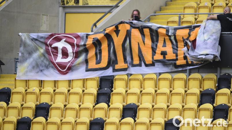 Beim Spiel der SpVgg Bayreuth gegen Dynamo Dresden kam es zu Ausschreitungen durch die Gäste aus Dresden. Symbolbild: Robert Michael/dpa