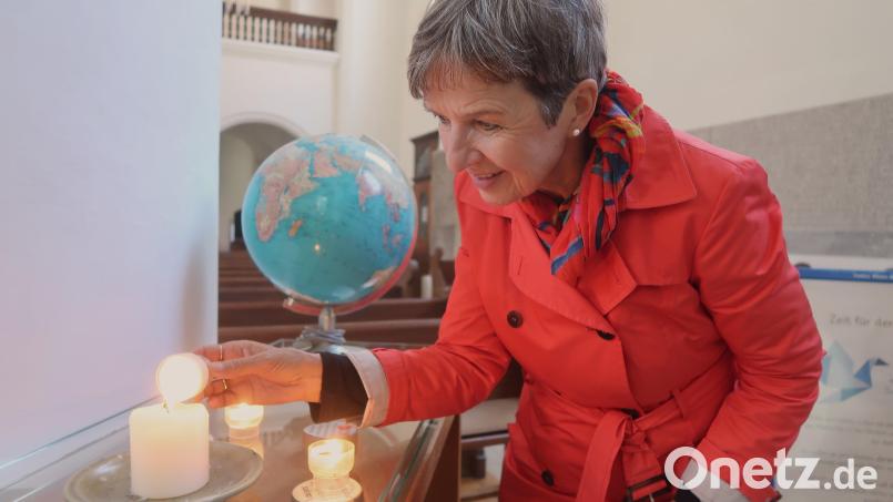 Angelika Bedding-Jaeger will ab sofort jede Woche zum Friedensgebet in die Michaelskirche laden. Bild: Kunz