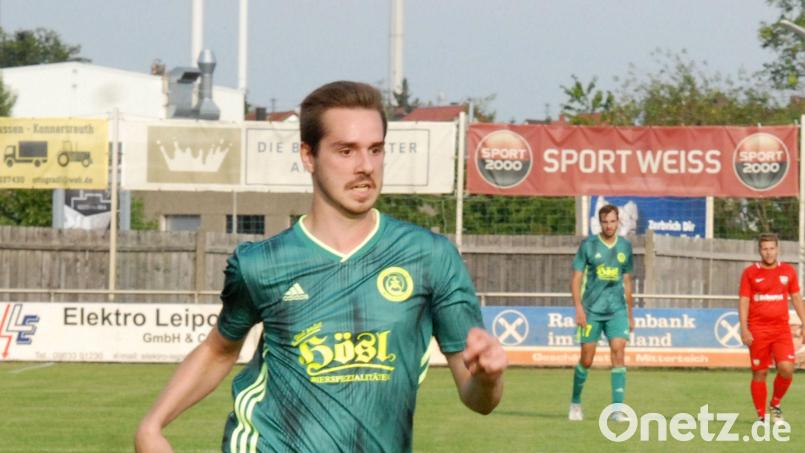 Marco Kießling machte kurz vor Schluss den Siegtreffer für den SV Mitterteich. Archivbild: gb