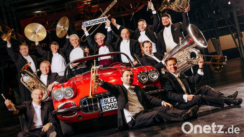 Die Blechbläser der Münchner Philharmoniker präsentieren &quot;Weihnachten mit Blechschaden&quot; im ACC. Bild: Blechschaden/exb