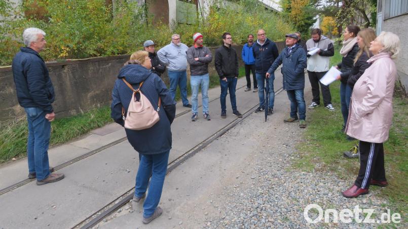Anna Balk (Dritte von rechts), die Leiterin des Sachgebiets Altlasten am Landratsamt Neustadt, erläutert den Gemeinderäten den Sachstand und die nächsten Schritte. Bild: adj