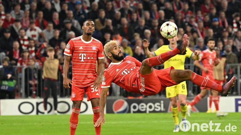 Dieser artistische Treffer von Eric Maxim Choupo-Moting wurde zwar wegen Abseits aberkannt. Wenig später aber traf der Kameruner doch noch zum 2:0. Bild: Sven Hoppe/dpa