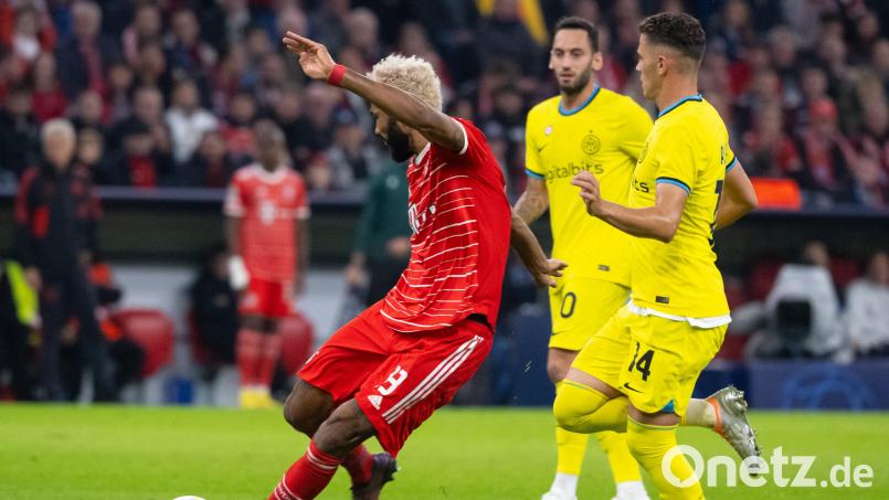 Ansatzlos in den Winkel: Eric Maxim Choupo-Moting traf gegen Inter Mailand wunderschön zum 2:0 für den FC Bayern. Die Treffsicherheit des Kameruners verblüfft derzeit Gegner wie Mitspieler. Bild: Sven Hoppe/dpa