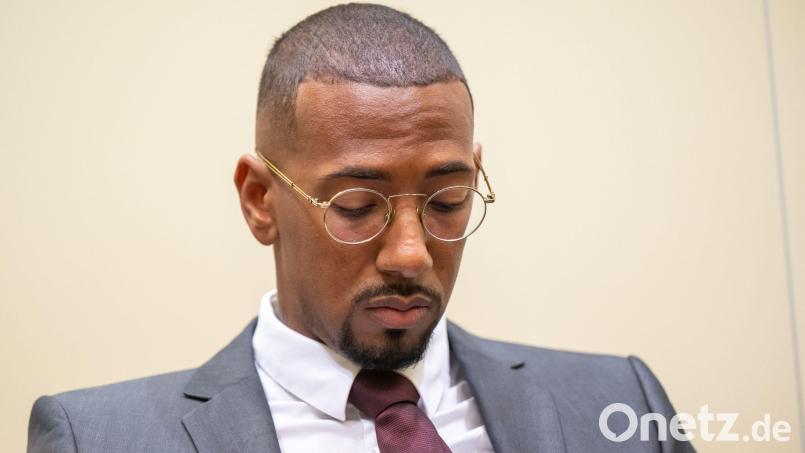 Der Fußball-Profi und ehemalige Nationalspieler Jerome Boateng im Gerichtssaal des Landgerichts München I. Bild: Peter Kneffel/dpa