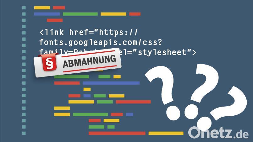 Kritischer Code: Auf einer Webseite ist der Link zu Google Fonts schnell gesetzt. Abmahnungen dazu scheint es derzeit auch im Rekordtempo zu geben. Grafik: Christian Gold