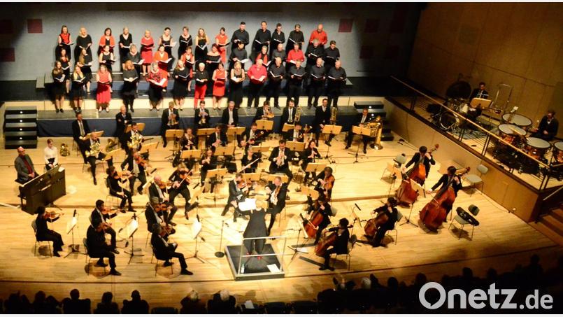 &quot;Singing Witt&quot; tritt zusammen mit den Hofer Symphonikern auf und stellt das neue Lied vor. Bild: Kunz