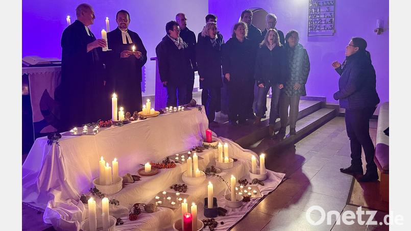 Die Nacht der Lichter in der Auferstehungskirche hatte eine stimmungsvolle Atmosphäre Bild: wku