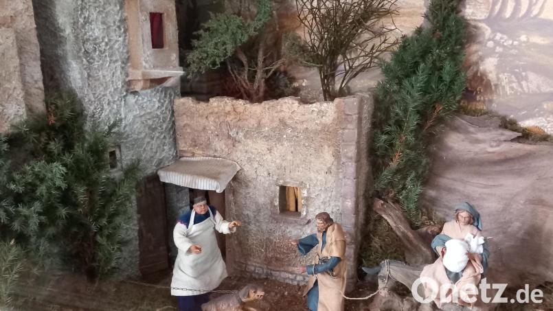 In der Krippe am Annaberg suchen momentan Maria und Josef vergeblich nach einer Herberge. Bild: hka