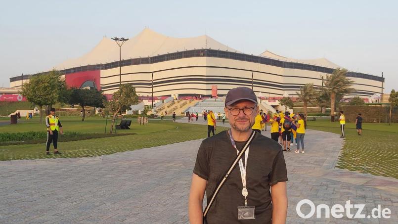 Groundhopper Christoph Hahn ist gerade bei der WM in Katar. Er möchte 45 Spiele vor Ort anschauen. Bild: Christoph Hahn