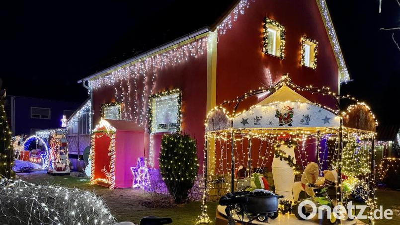 So präsentiert sich das Weihnachtshaus in Klardorf spätestens ab dem 27. November wieder. Archivbild:  Götz
