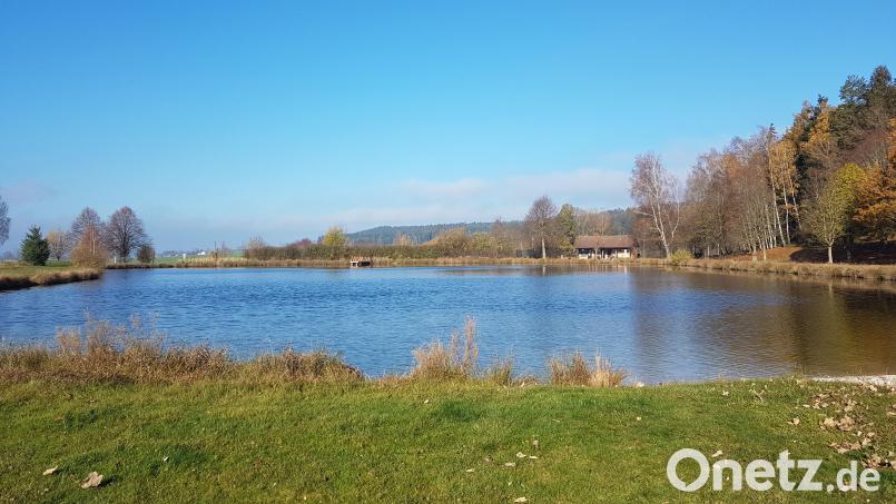 Idyllisch liegt der Badeweiher östlich von Tröbes. Doch wie es 2023 hier weitergeht, scheint noch lange nicht geklärt. Bild: gi