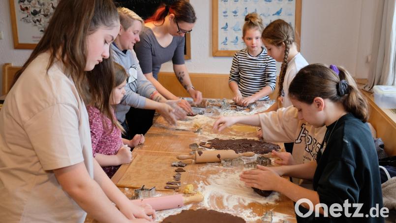 In eine Weihnachtsbäckerei verwandelt sich das Vereinsheim des Kleintierzuchtvereins Speinshart und Umgebung in Tremmersdorf beim Plätzchen-Backen der Kinder- und Jugendabteilung. Bild: do