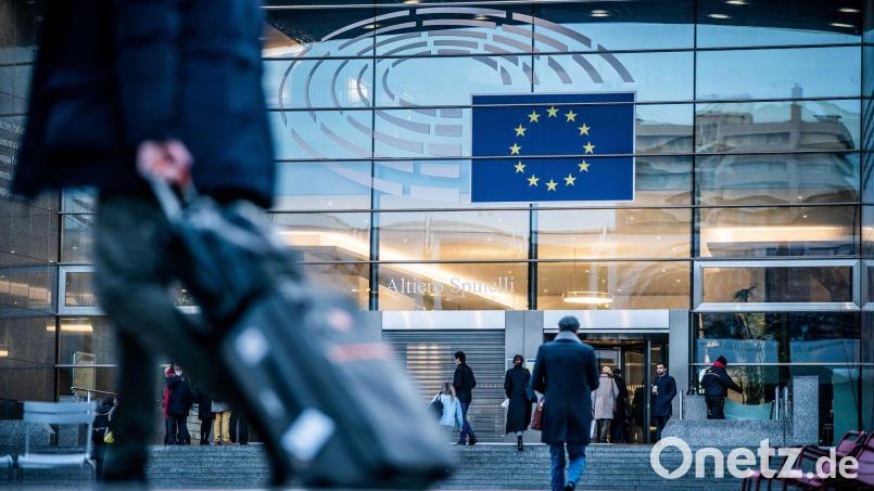 Der Sitz des Europäischen Parlaments in Brüssel. Bild: Michael Kappeler/dpa