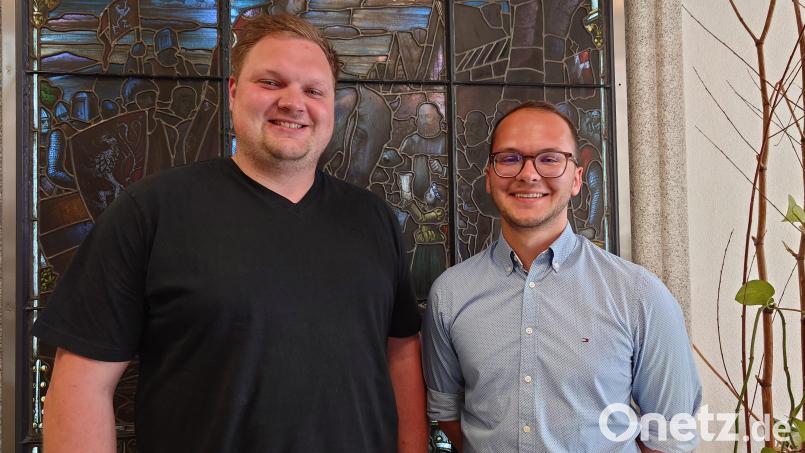 Andreas Häupl (links) und Kevin Meyer haben ihr Amt als Jugendbeauftragte abgegeben. Archivbild: lue
