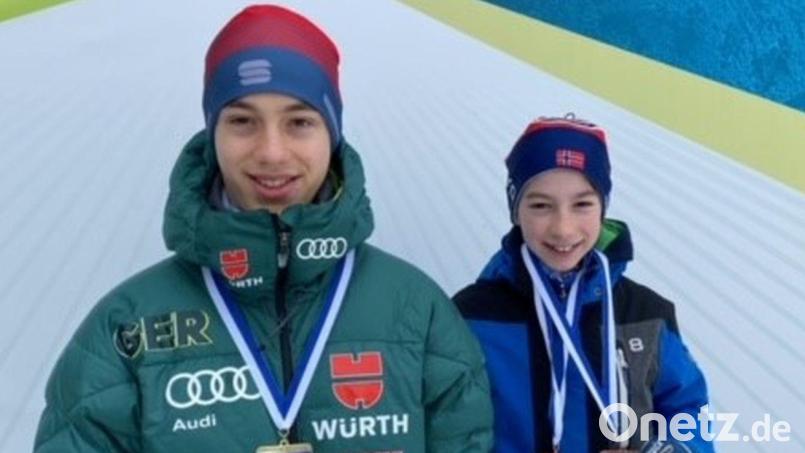 Tobias Loos (links) und Lukas Loos waren in Ruhpolding erfolgreich. Bild: Uschold/exb