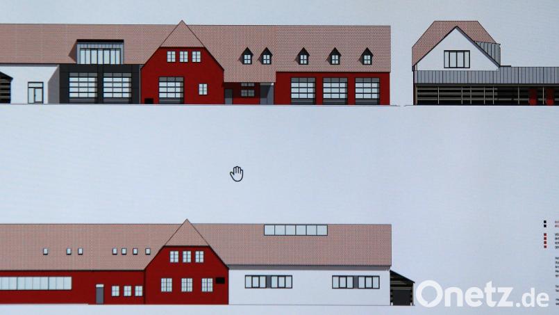 Die Pläne des Architekturbüros Kuchenreuther zur Erweiterung des Waldershofer Feuerwehrhauses stießen bei allen Stadträten auf Zustimmung. Repro: hd