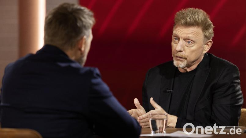 Boris Becker im Gespräch mit Moderator Steven Gätjen. Bild: Nadine Rupp