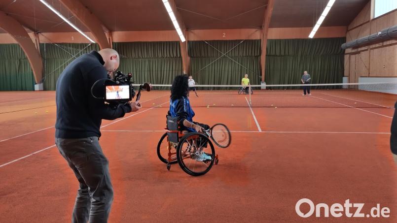 Im Oktober war in Mitterteich der Dreh für die Aktion Mensch. Bild: Netzwerk Inklusion/exb