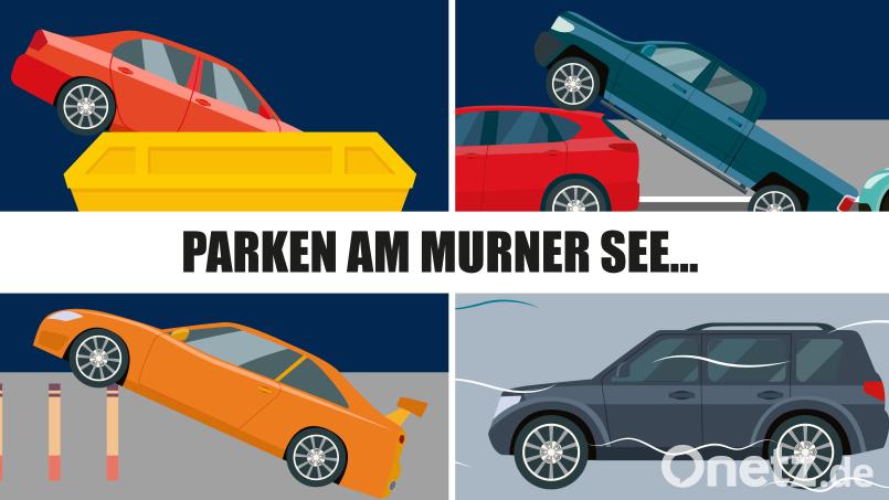 Das Parken am Murner See im Landkreis Schwandorf ist nicht immer einfach. Dieses und andere Themen boten den kreativen Köpfen der Oberpfalz die perfekte Grundlage für Memes. Grafik: Gube, Marina/ Quelle: jetzt_knallts_oberpfalz