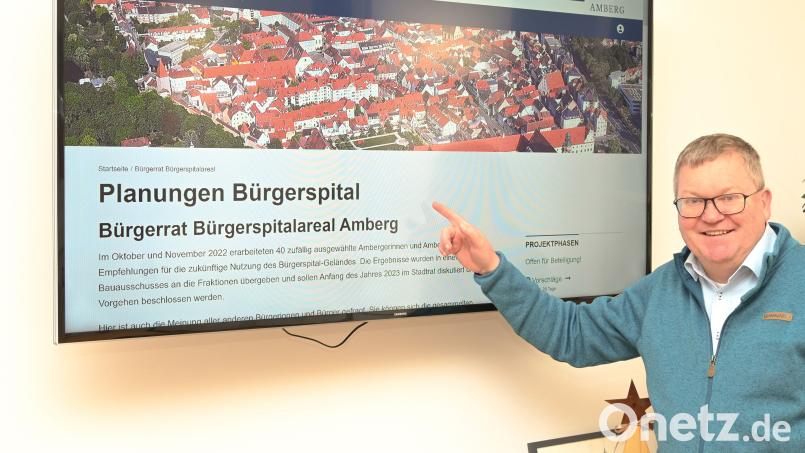 Unter &quot;mitmachen.amberg.de&quot; können sich künftig die Bürger einbringen, verkündet Oberbürgermeister Michael Cerny. Bild: Sibylle Sandner, Stadt Amberg/exb