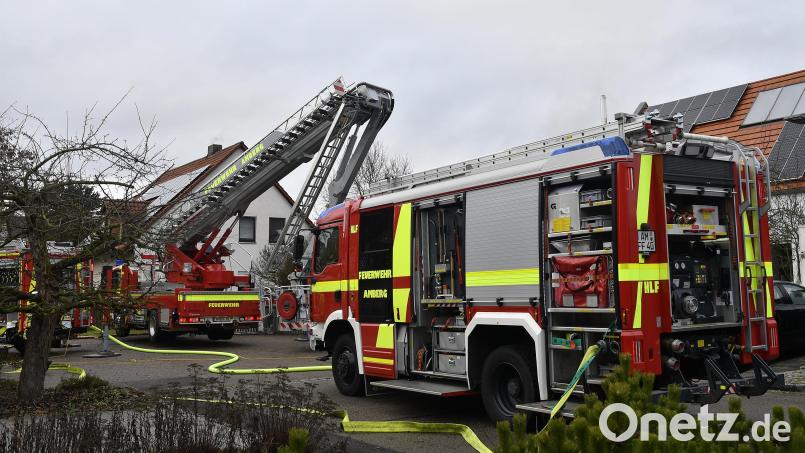 In der Wissmannstraße im Amberger Dreifaltigkeitsviertel hat es am Freitag im Keller eines Wohnhauses gebrannt. Bild: Petra Hartl