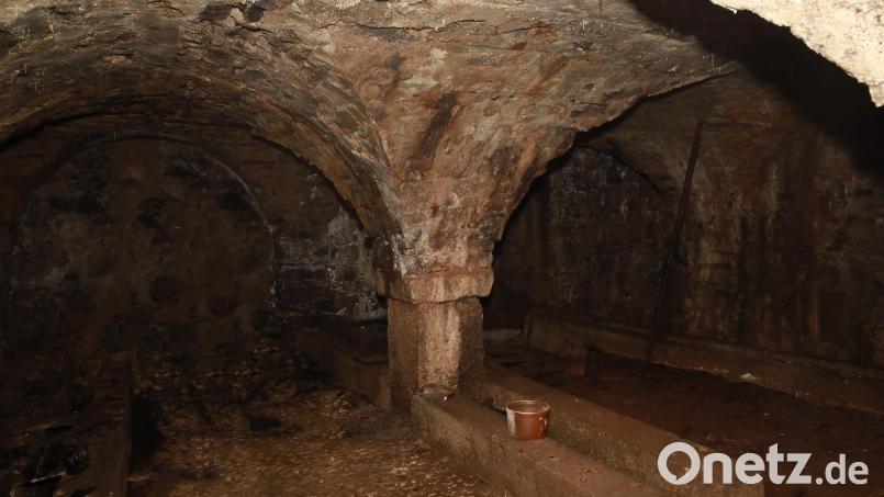Die Grundfläche des Gewölbekellers unter dem Anwesen Bräugasse 23, das derzeit zum Bürgerhaus umgebaut wird, beträgt gut zehn mal zehn Meter. Bild: Jochen Neumann