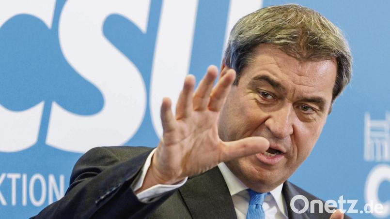 Auf der CSU-Fraktionsklausur in Kloster Banz sprach Ministerpräsident Markus Söder von einem „Paket aus Start- und Umzugshilfen“. Bild: Daniel Karmann/dpa