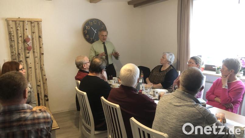 Zum Jahresauftakt traf sich die CSU Waldershof im „Café Mühle“ im Ortsteil Harlachmühle. Bild: Mario Rabenbauer/exb