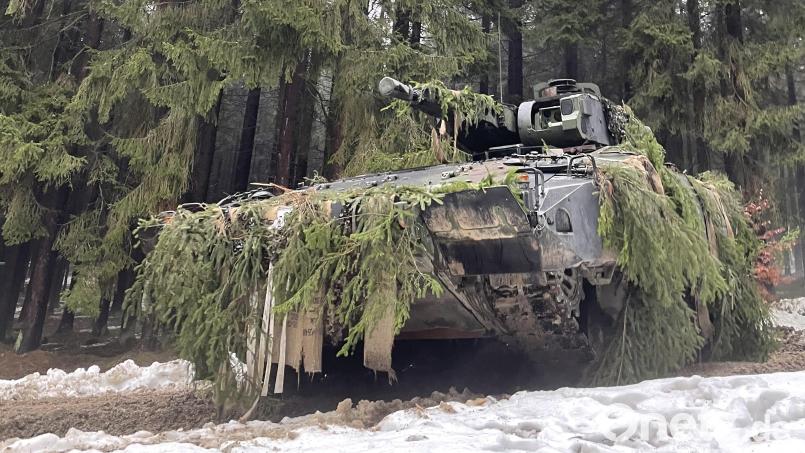 Das Panzergrenadierbataillon 122 trainiert mit dem Puma. Bild: Benjamin Lihring/exb