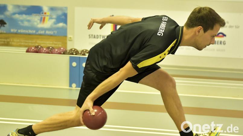Jan Hautmann, hier noch im Trikot von FEB Amberg, kegelt seit dieser Saison für den SC Luhe-Wildenau. Archivbild: Ziegler