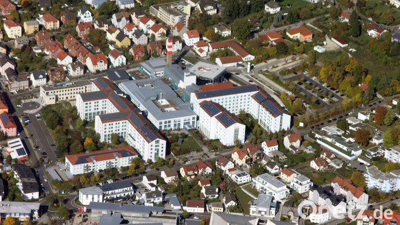 Das Klinikum St. Marien Amberg aus der Luft. Es beschäftigt rund 2000 Mitarbeiter und zählte zuletzt 28.000 Patienten im Jahr. Archivbild: Bernd Georgi