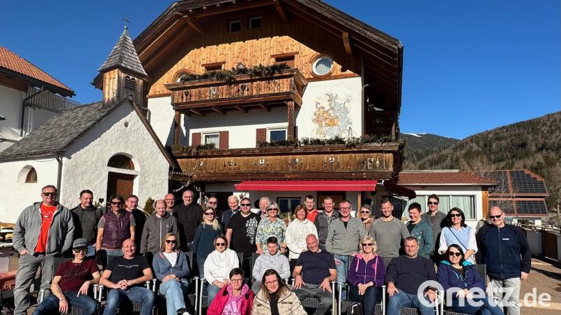 Die Skigruppe des TSV Neualbenreuth unternahm einen Skiausflug nach Südtirol. Bild: TSV Neualbenreuth/exb