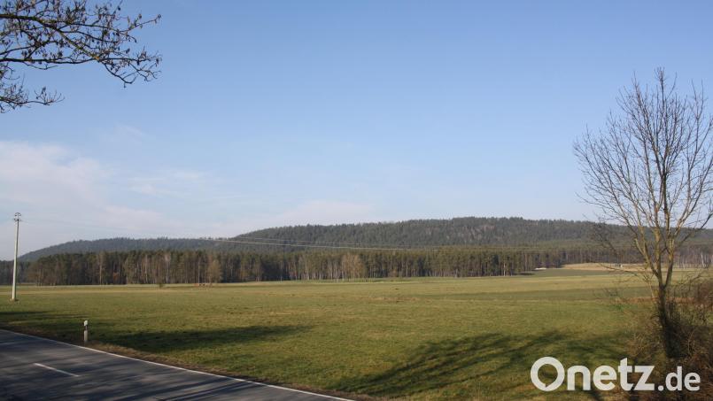 Den Eichelberger Rangen nördlich von Schwarzenbach weist die regionale Windkraftplanung als möglichen Windräderstandort aus. Die Schwarzenbacher Gemeindeverantwortlichen halten die abschüssige Anhöhe allerdings für nur schwer erschließbar. Bild: bjp