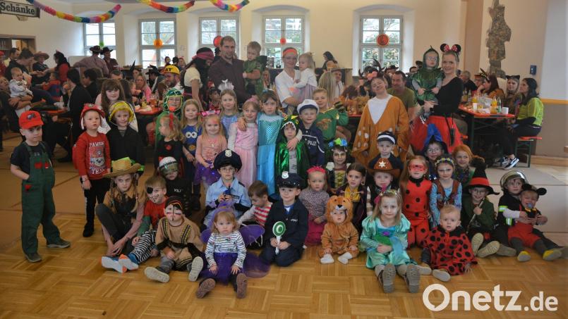 Tolle Kostümierungen gab es beim Kinderfasching in Leonberg zu bewundern, zu dem zum zweiten Mal die Krabbelgruppe eingeladen hatte. Mit im Bild Anja Fachtan (hintere Reihe, rechts), die den Nachmittag gemeinsam mit 14 Eltern organisierte. Bild: jr