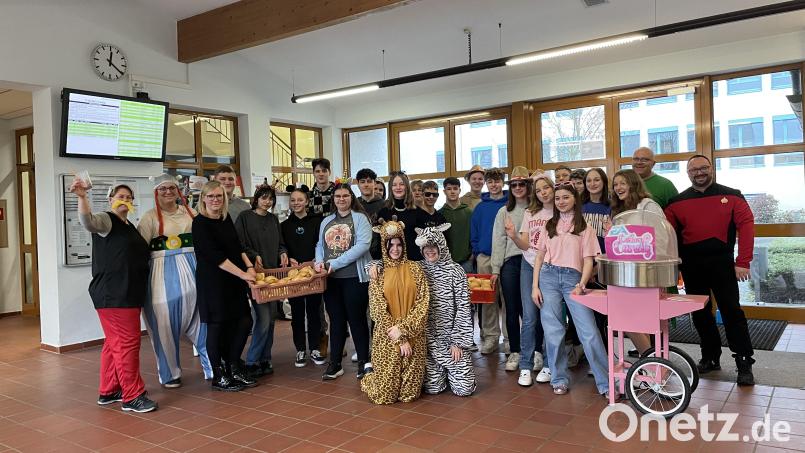&quot;Fasching, helau!&quot; hieß es an zwei Schultagen an der Realschule Kemnath. Bild: jzk