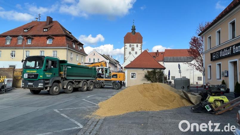 Die Bauarbeiten in der Vilsecker Vorstadt – hier die Situation im Herbst vergangenen Jahres – werden nun fortgesetzt. Archivbild: Stefanie Gradl