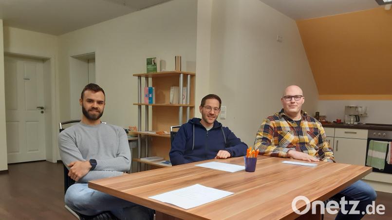 Patrick Kestler, Tobias Luber und Daniel Gerber (von links) bringen sich aktiv in die Männergruppe von Donum Vitae ein. Sie sprachen mit Oberpfalz-Medien über das Tabuthema &quot;unerfüllter Kinderwunsch&quot;. Bild: ads