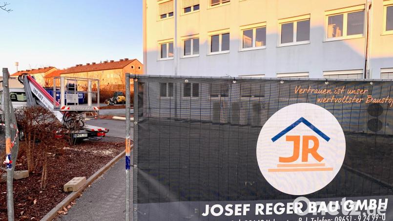 Synlab beginnt mit einem Anbau an der Straße „Zur Kesselschmiede“. Bild: Gabi Schönberger