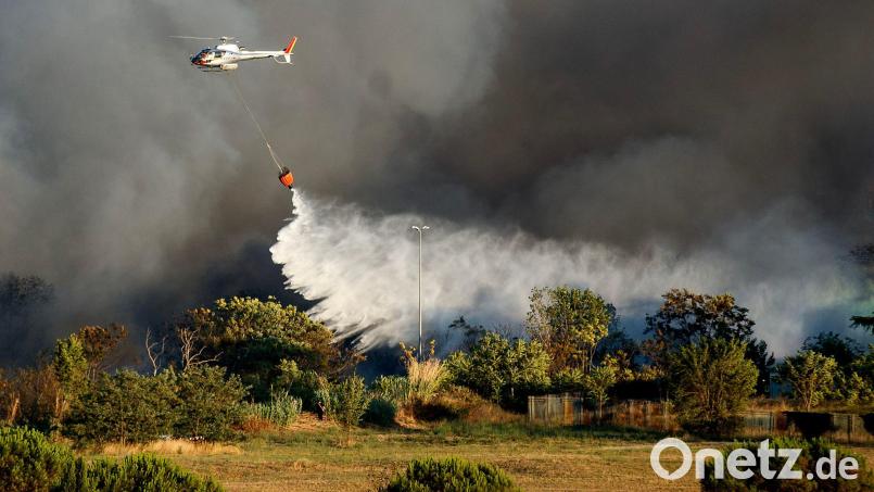 Brennende Wälder – wie hier in Italien – sind ein Zeichen des fortschreitenden Klimawandels. Die 44. Erlanger Universitätstage suchen nach möglichen Lösungen. Bild: Lapresse / Roberto Monaldo/LaPresse via ZUMA Press/dpa