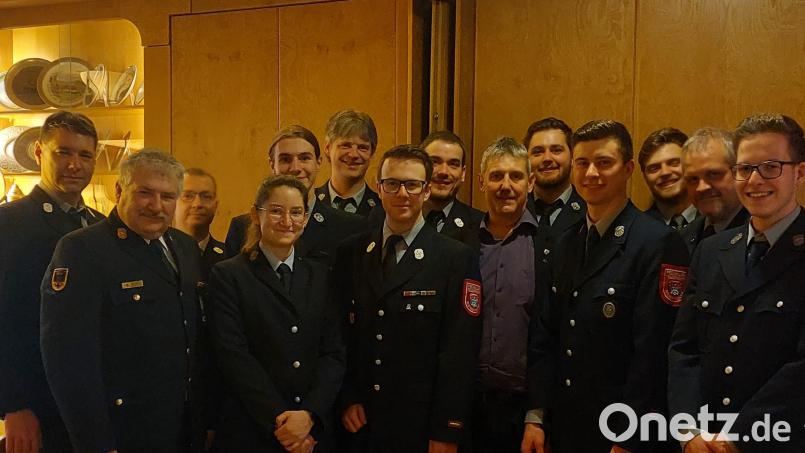 Vertrauensleute-Wahlen und einige Ehrungen standen auf der Tagesordnung bei der Feuerwehr Weigendorf. Bild: sgö