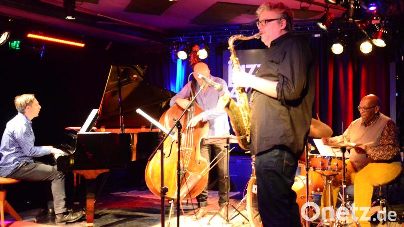 Das Johannes Enders Quartett gastierte mit seinen Musikern, die zum Teil aus den USA und den Niederlanden angereist waren, beim Jazz-Zirkel. Bild: Kunz