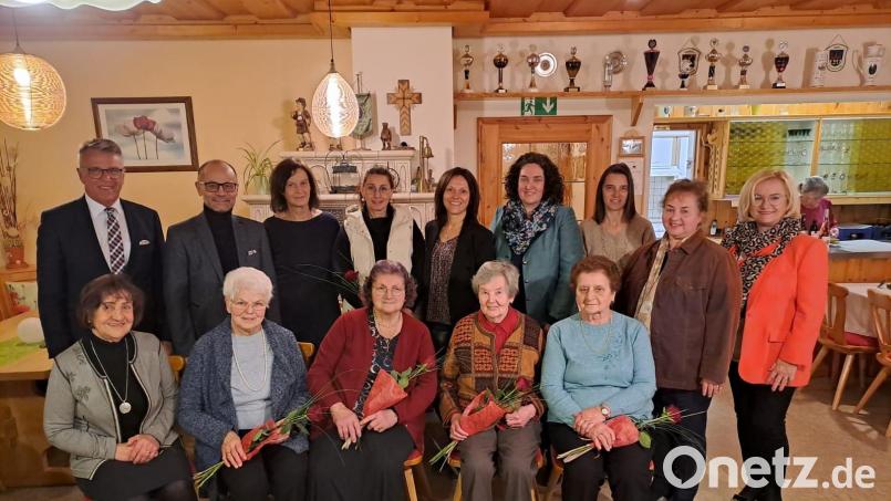 Neuwahlen und Ehrungen standen in der Jahreshauptversammlung der Frauen-Union Tirschenreuth im Mittelpunkt. Im Bild: (stehend, von links) Bürgermeister Franz Stahl, Stellvertretender Landrat Alfred Scheidler, Doris Schön, Sabine Scheidler, FU-Vorsitzende Claudia Kost, Kreisvorsitzende Tina Zeitler, Nicole Punzmann, Cornelia Stahl, Ulrike Meier sowie (sitzend, von links) Rosa Schmid, Christl Legat, Helga Zintl, Elfriede Ockl und Rosemarie Richtmann. Bild: exb