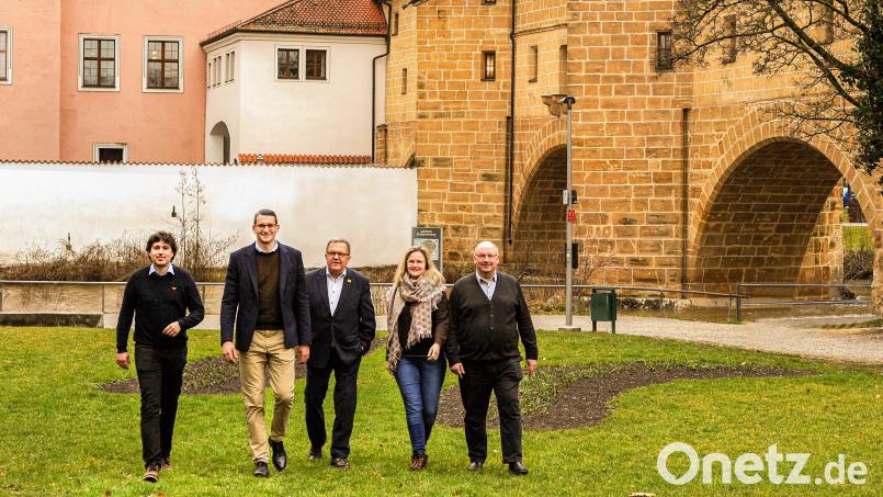 Die CSU Stadtmitte hat gewählt. Von links: Robert Winkler, Konstantin von Randow, Martin Preuß, Kathrin Fischer, Michael Koller Bild: Paula Hönle