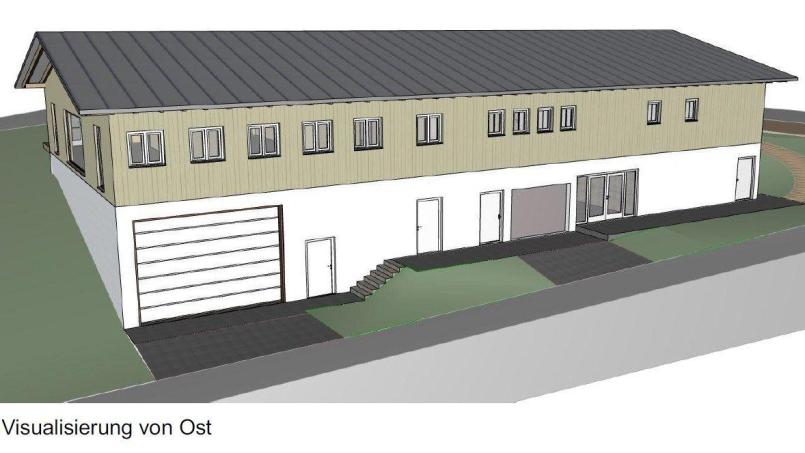 So soll das Multifunktionsgebäude einmal aussehen. Bild: Zweckverband/exb