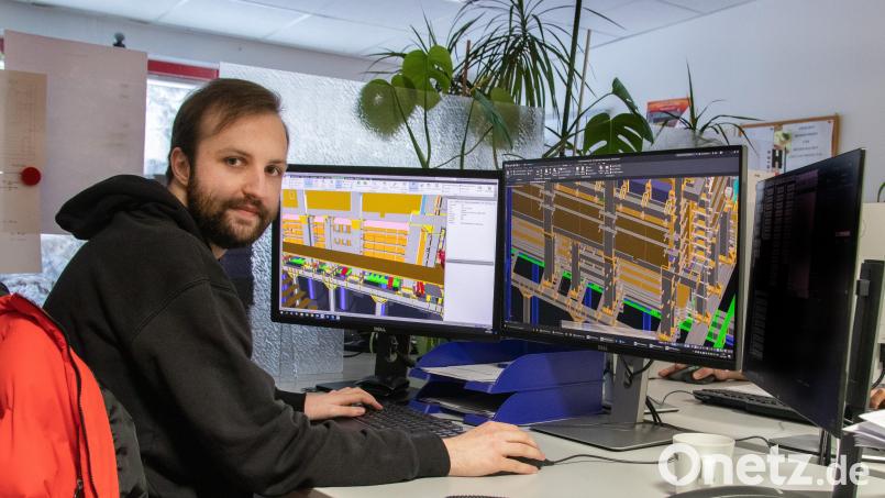 Der 24-jährige Maximilian Müller arbeitet als technischer Systemplaner bei der Firma Horn in Plößberg. Seine Ausbildung hat der Plößberger als Kammerbester der IHK Oberpfalz abgeschlossen. Bild: Susanne Forster