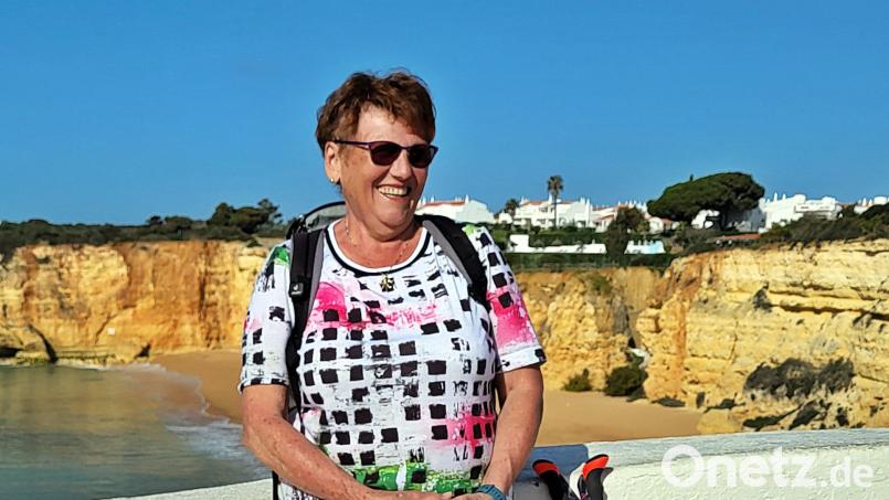 Christa Grundler ist auch privat sportlich unterwegs, hier war sie auf einer Rad- und Nordic-Walking-Tour in Portugal. Bild: Grundler/exb