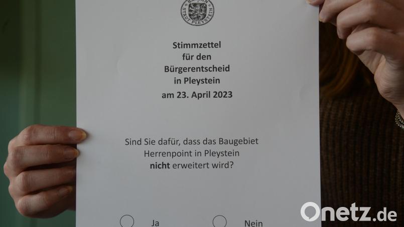 Die Fragestellung auf dem Stimmzettel beim Bürgerentscheid forderte zum Nachdenken auf. Bild: bey