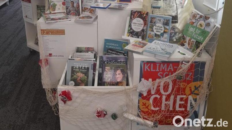 Die Amberger Stadtbibliothek beteiligt sich mit speziellen Angeboten an den Klimaschutzwochen. Bild: Stadtbibliothek Amberg/exb