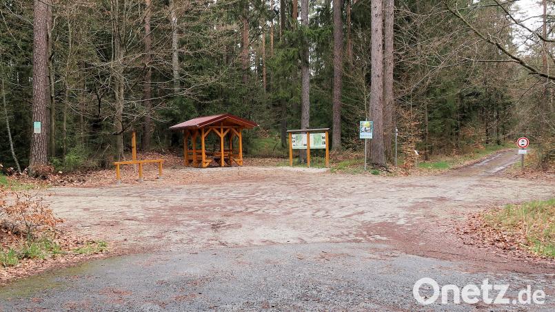 Der Zimmerplatz an der Staatsstraße 2121 von Friedenfels nach Poppenreuth ist Ausgangspunkt für viele Wanderungen und MTB-Touren im Steinwald. Bild: bsc